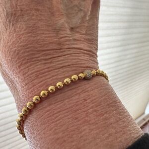 Elegant Beads and Pave Bracelet